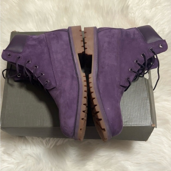 Timberland Deep Purple Lace-Up Boots - Picture 2 of 6